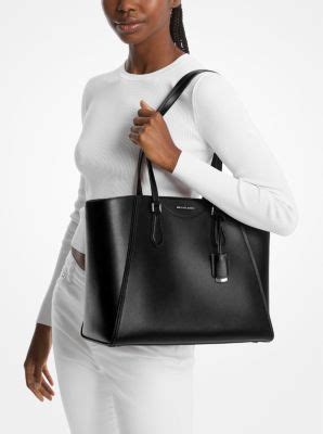 michael kors trapeze bag|Taryn Large Leather Tote Bag .